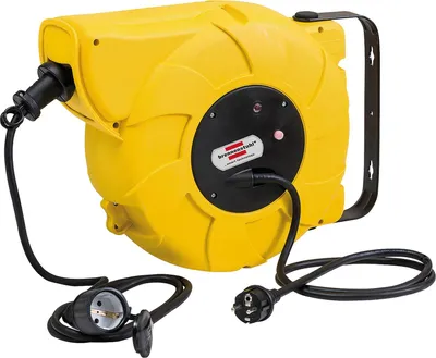 Produktbild von Brennenstuhl Automatik-Kabelaufroller EFG20, 20 m, IP44, 230V, Überhitzungsschutz, schwenkbar, Wand- und Deckenmontage, 1 Stück