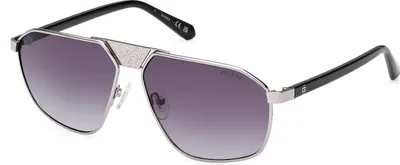 Produktbild von Guess Gu00086 Sonnenbrille Silber Mann Silber One Size