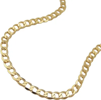 Produktbild von 3,3mm Armband Panzerkette Armkette aus 585 Gold Gelbgold 19cm Damen