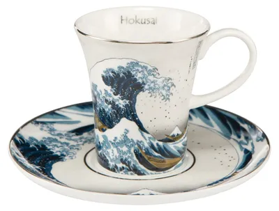Image de Goebel Katsushika Hokusai - Die Welle - Silber...
