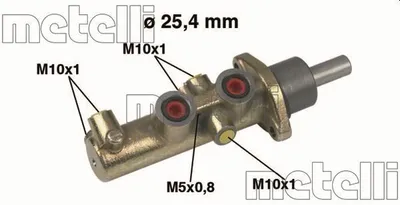 Obrázok produktu pre 1 Hlavný brzdový valec METELLI 05-0446 pre CITROËN FIAT PEUGEOT