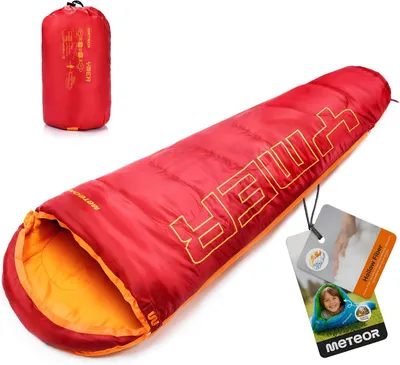 Produktbild von Schlafsack meteor Premium Kinderschlafsack Sommer Ultraleichter Kinderschlafsack Bequem für Teenager Camping Deckenschlafsack Outdoor Leichter Herbste