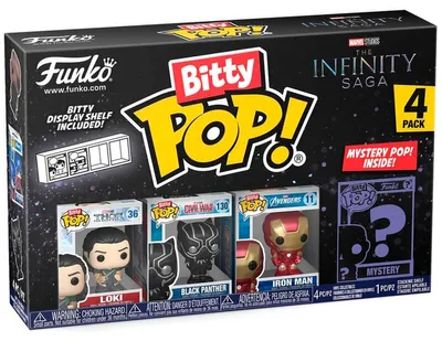 Obrázok produktu pre Blister 4 figúrky Bitty POP Marvel The Infinity Saga Loki