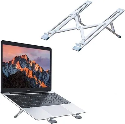 Produktbild von Famanu Laptopständer und Tabletständer aus leichtem, robustem Aluminium - für Laptops und iPads bis 15,6 Zoll