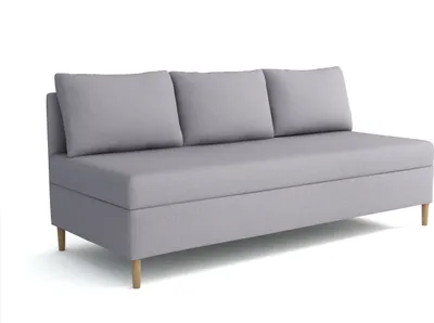 Produktbild von Emoebel24 Boxspringbett mit Bettkasten 90x200 cm Polsterbett, Einzelbett Ikar Silber-Grau