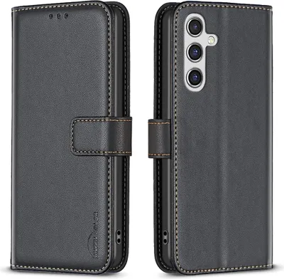 Produktbild von Samsung Galaxy S25 FE Hülle - BINFEN Klapphülle - Schwarz