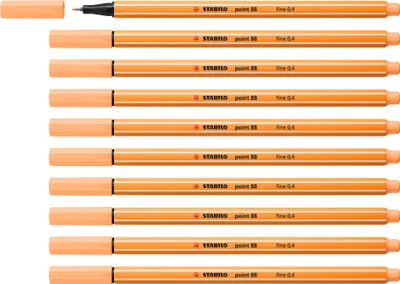 Produktbild von STABILO Fineliner -  point 88 - 10er Pack - hellorange