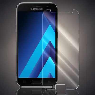 Produktbild von Panzer Folie für Samsung Galaxy A3 2017 Echt Glas Displayschutzfolie Transparent Glasfolie 9H Härtegrad Schutzglasfolie