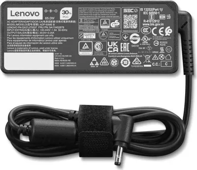 Zdjęcie produktu dla Lenovo 65W AC Adapter Round Tip - ThinkPad
