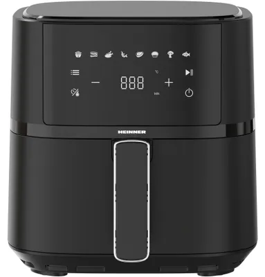 Obrázek produktu pro Horkovzdušná fritéza Heinner HAF-B4BK1500, 1500 W, kapacita koše 4 l, nastavitelný termostat 80–200 °C, digitální displej, černá