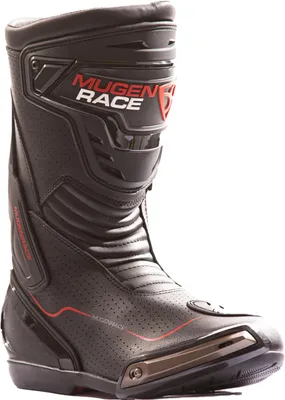 Zdjęcie produktu dla MUGENRACE, motocyklowe buty, czarne, z perforacjami, rozmiar 41