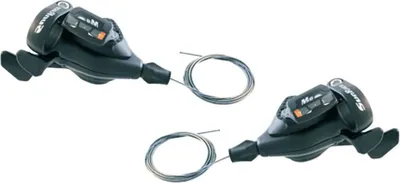 Zdjęcie produktu dla Zestaw manetek Sunrace Shimnao Dlm 933, srebrny, 3 x 9s, srebrny, 3 x 9s