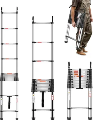 Obrázek produktu pro Teleskopický žebřík 5030mm - Výsuvný žebřík - Skládací žebřík - Multifunkční žebříky