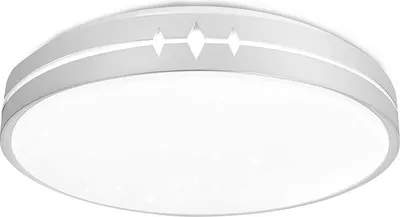 Image de JOIEYOU Plafonnier LED Plat 60W Dimmable IP44 Etanche Moderne Plafonnier Eclairage avec télécommande Ciel étoilé Lampe pour chambre d'enfant Salon Chambre à coucher, Ř50cm