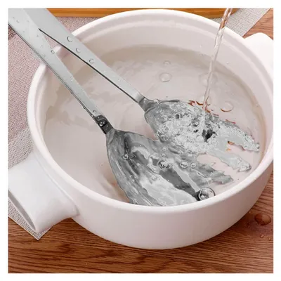 Produktbild von Salatbesteck-Set aus Edelstahl, 30,5 cm, Servierutensilien, 1 Set