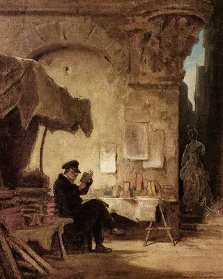 Produktbild von Carl Spitzweg Kunstdruck Bild - Der Antiquar, 1847 (50 x 40 cm)