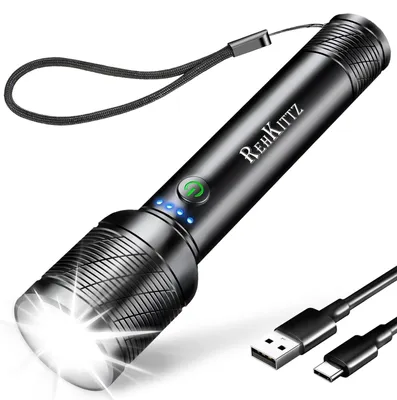 Image de Lampe de poche LED rechargeable, 2200 lumens, très puissante