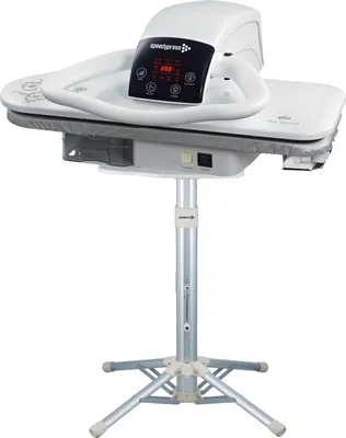 Produktbild von 70HD-W Weiß 1600 Watt Hochleistungs-Dampfbügelpresse 68 cm + Standby-Schnellpresse (+ Eisenaufsatz, Filter und Abdeckung)