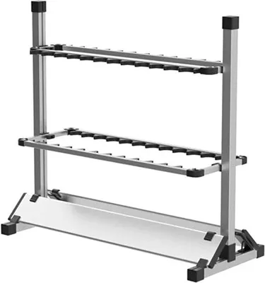 Produktbild von Ständer für 24 Ruten, tragbarer Rutenhalter aus Aluminiumlegierung