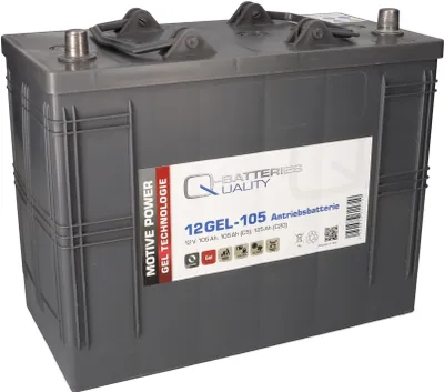 Produktbild von Quality-Batteries 12GEL-105 Antriebsbatterie 12 Volt 105 Ah (5h), 120 AH (20h) / Blei-Gel-Akku
