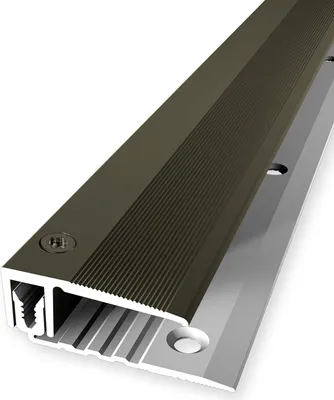Produktbild von PROVISTON | Einschubprofil | Ausgleichsprofil | Breite: 33 mm | Höhenausgleich: 7 - 18 mm | Länge: 1000 mm | Aluminiumprofil | Bronze | 1 Stück