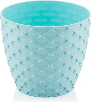 Produktbild von 2er Set Blumentopf KAPADOKYA türkis mit Drainage 5L UV-Schutz für Innen- und Außenbereich
