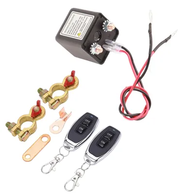 Produktbild von 12V 250A Drahtloser Ferngesteuerter Auto Batterie Trennschalter, Remote Batterietrennschalter mit Fernbedienung, für Auto Anhänger Lastwagen Motorrad