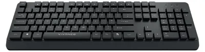 Produktbild von VIVanco™ANSI-Tastatur, Kabelgebunden Mit 1,5 M USB-A-Kabel, 104 Tasten, Englisches Layout