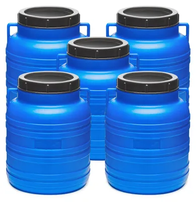 Produktbild von Set 10 Liter Futtertonne BPA-frei Universalfass mit Deckel Regentonne