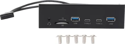 Zdjęcie produktu dla Koncentrator USB na panel przedni, 6 portów, 19-pinowy, GEN2