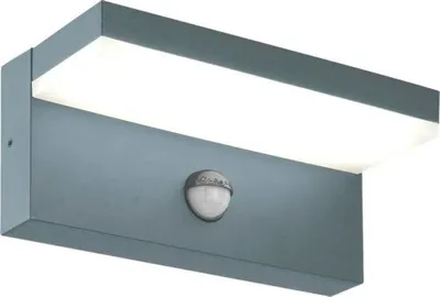 Obrázek produktu pro LED venkovní nástěnné svítidlo ECOPLANET ALDA IP44 9 W 700 lm 4000 K černé se senzorem pohybu
