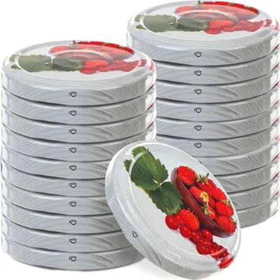 Obrázek produktu pro KADAX šroubovací víčka fi66 mm, sada kovových náhradních víček, konzervační víčka 20 kusů