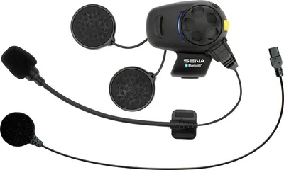 Productafbeelding van SENA motorhelm-communicatiesysteem SMH5FM Bluetooth 3.0, bereik tot 700 meter, met FM-radio en universele microfoonset (1 set) (EL) - Vervanging voor