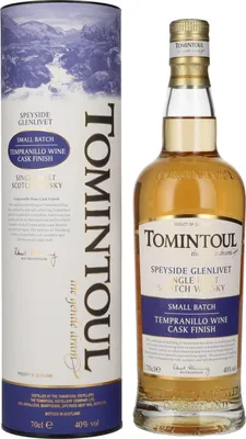 Produktbild von Tomintoul Small Batch Tempranillo Wine Cask Finish 40% Vol. 0,7l in Geschenkbox