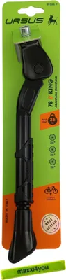 Produktbild von Fahrrad Seitenständer Ursus "King" - Schwarz inkl. maxxi4you Reflexband