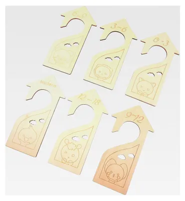 Produktbild von 6-teiliges Set Holztrennwände für Kleiderschränke zur Aufbewahrung von Kleidung