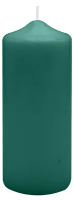 Produktbild von Spitzkopf Stumpen Kerzen Dunkelgrün 10 x Ø 8 cm, 6 Stück