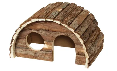 Image de Karlie Wonderland Maisons rondes Sam - Maisons pour rongeurs - Bois - Marron - 24x15x16 cm