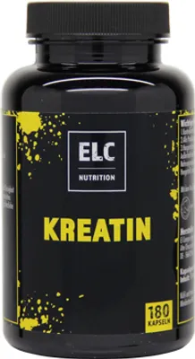 Produktbild von ELC Nutrition Kreatin 180 Kapseln | Kreatin Monohydrat | Nahrungsergänzungsmittel | Supplements