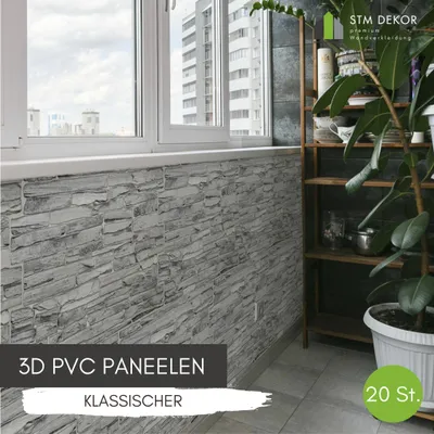 Produktbild von 3D-Wandpaneele PVC | Schiefer Optik | Klassischer Schieferstein - 20 Platten - 10 m² | Für Wohnzimmer, Küche & Bad | Einfache DIY-Montage