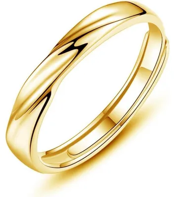 Produktbild von Trauringe für Damen & Herren, 925 Sterling Silber, verstellbar, mit Zirkonia, Gold vergoldet