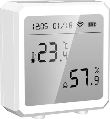 Zdjęcie produktu dla Tuya Smart WiFi czujnik temperatury i wilgotności termometr wewnętrzny higrometr APP zdalne sterowanie z ekranem LCD czujnik temperatury i wilgotności ��/�H przełączany kompatybilny z Alexa Home