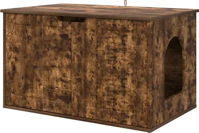 Obrázek produktu pro Kočičí dům Kouřový dub 85 x 55 x 50,5 cm kompozitní dřevo