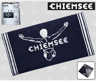 Produktbild von Chiemsee Handtuch Badehandtuch 70x140cm Baumwolle dunkelblau Strandhandtuch