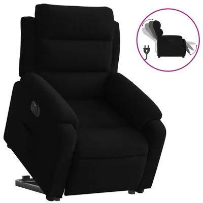 Produktbild von vidaXL Relaxsessel mit Aufstehhilfe Elektrisch Schwarz Samt