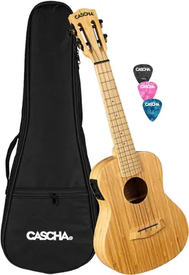 Zdjęcie produktu dla Cascha HH 2313E Bamboo Natural Ukulele koncertowe
