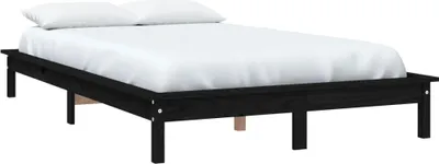 Obrázek produktu pro vidaXL Postel z masivu černá 180x200 cm Borovice