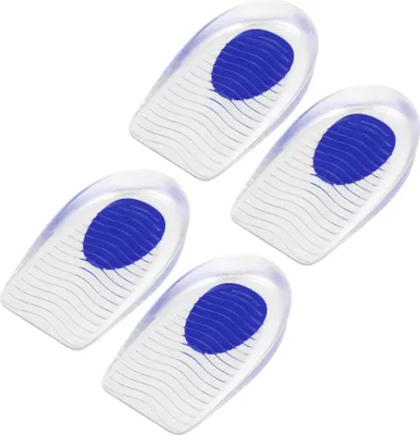 Produktbild von 4Stk. Silikon Ferse Stütztellerpads Wellenform 40-46 blau