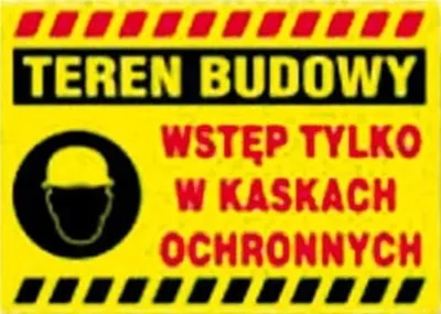 Produktbild von BTO-50 - SCHILD Baustellenbetreten nur mit Helm