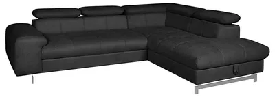 Produktbild von home24 Ecksofa mit Schlaffunktion - Velours